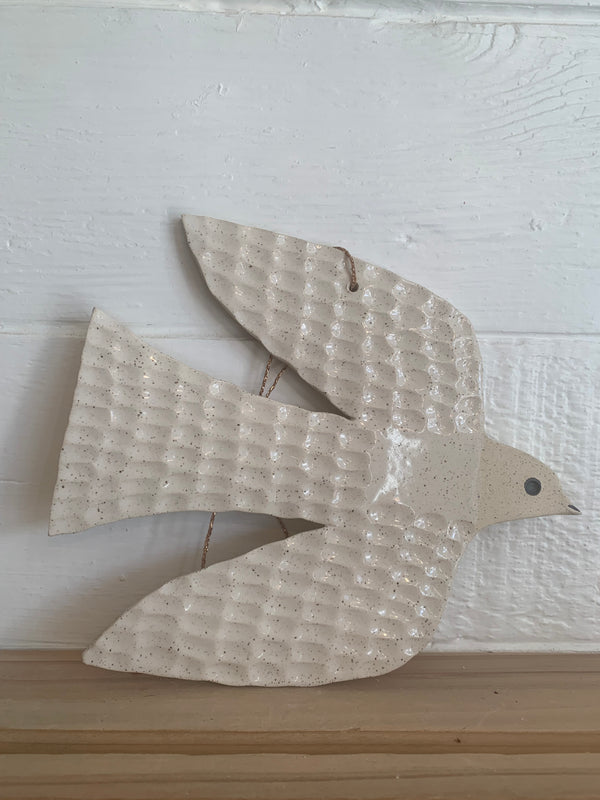 White Dove Bird wall hanging