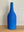 Large blue velvet bottle