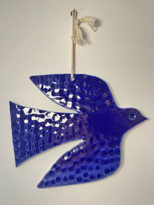 Blue Love dove Bird wall hanging