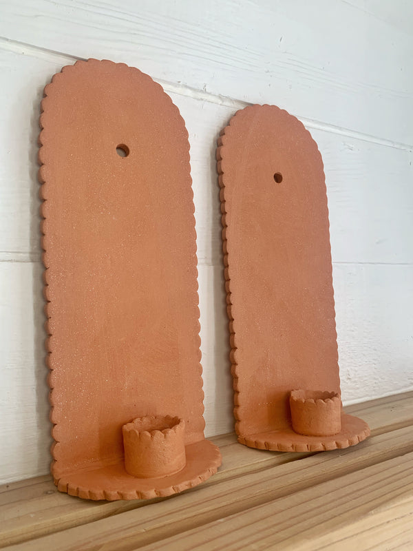 Pair of Candle wall sconces