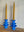 Two tiered Electric Blue candle stick holders