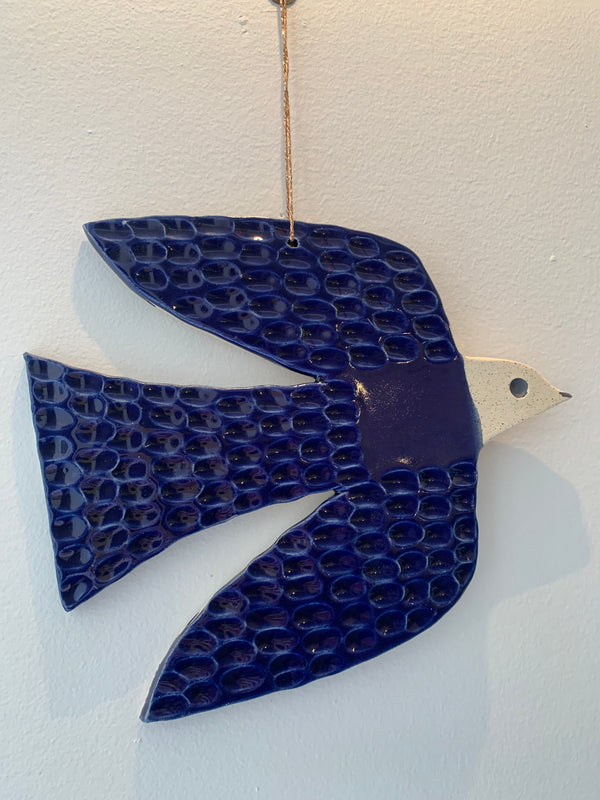 Blue Dove Bird wall hanging