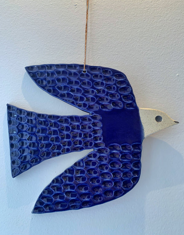 Blue Dove Bird wall hanging