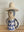 White and Blue Stoneware Hat Protector