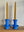 One tier taller  Electric Blue candle stick holders