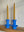 One tier taller  Electric Blue candle stick holders